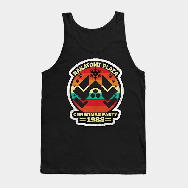 Nakatomi Plaza Christmas Vintage Xmas Tank Top by aidreamscapes